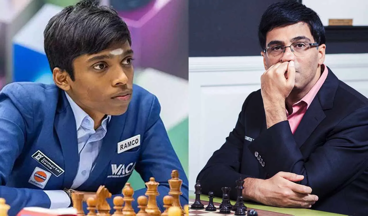 R Praggnanandhaa overtakes legendary Vishwanathan Anand to become India's no. 1 chess player