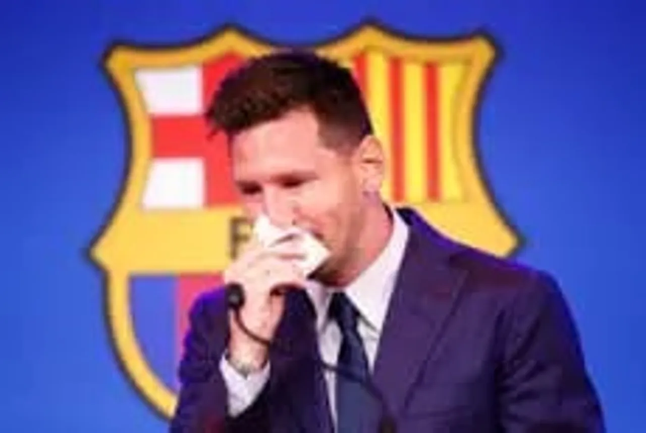 "Club is more important than any one person": Emotional Lionel Messi on leaving Barcelona | FC Barcelona press conference | Football News | SportzPoint