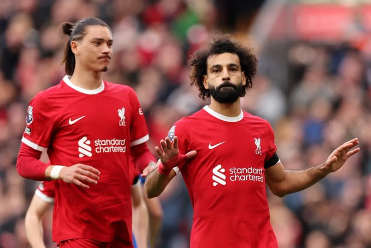 Premier League 2023-24: Mo Salah scored a brace as Liverpool climbed to the top of the points table