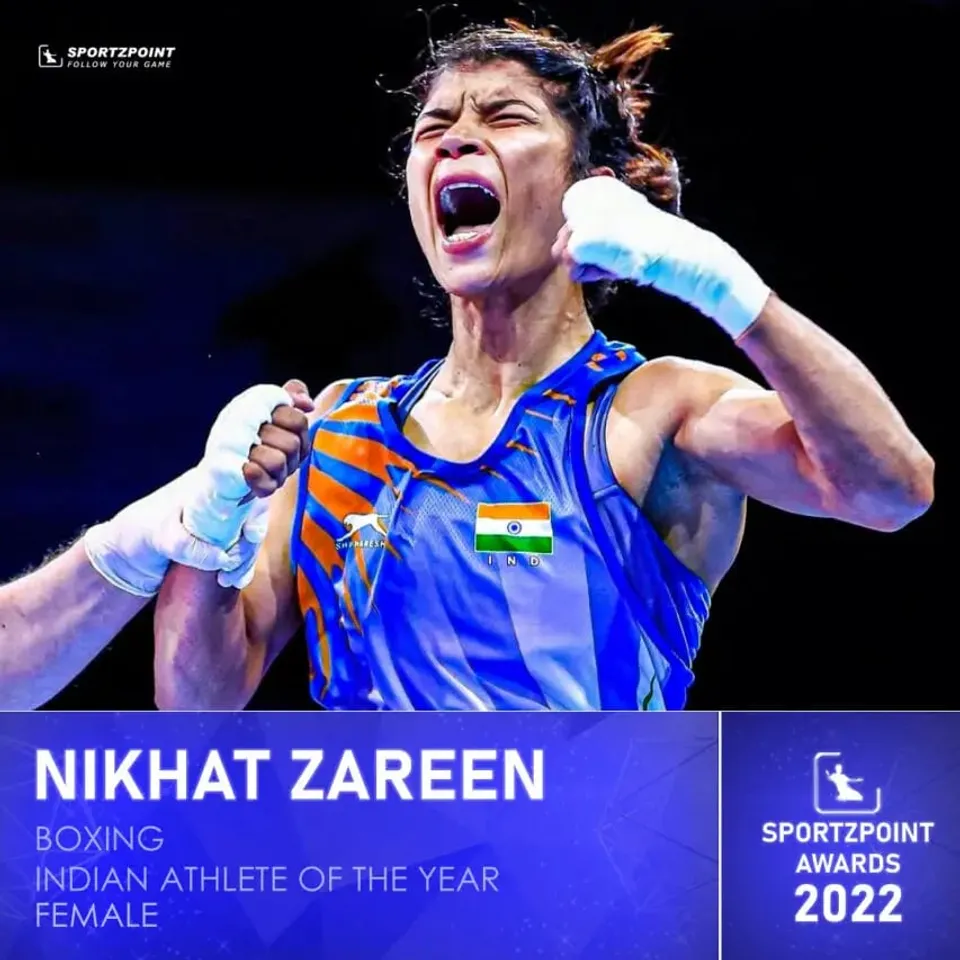 Boxing Female Athlete of the year 2022: Nikhat Zareen | Sportz Point