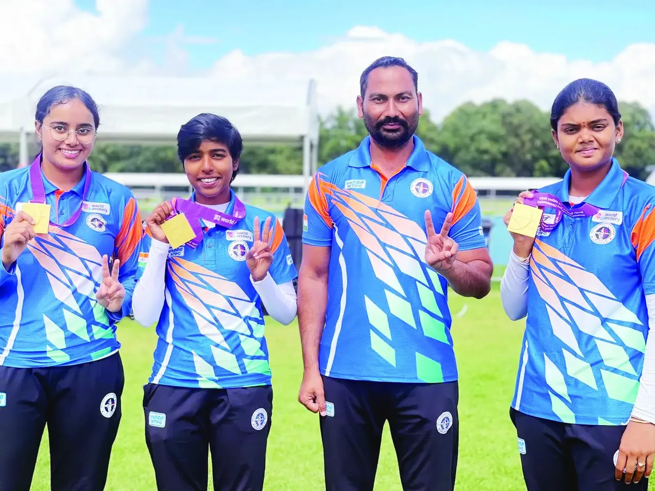 Archery World Cup Stage 4: Indian men's and women's compound teams create history by winning gold in Paris