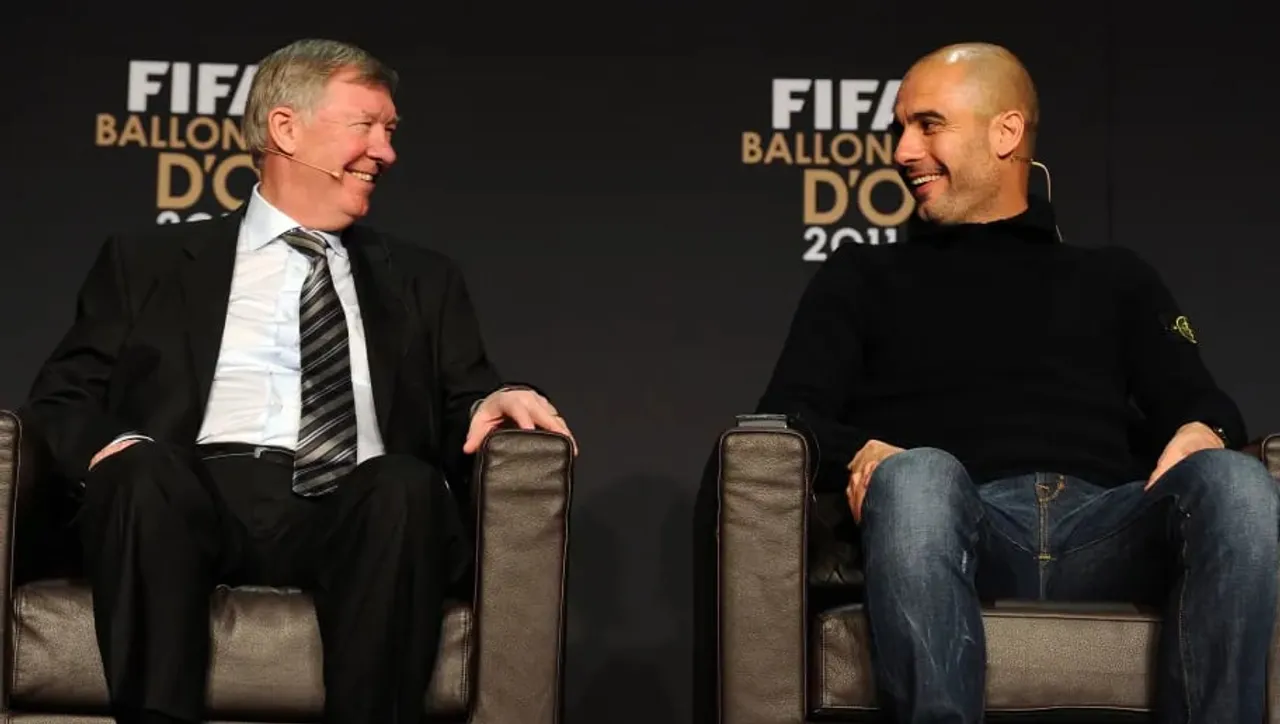 Guardiola and Sir Alex Ferguson: Cover | Sportz Point