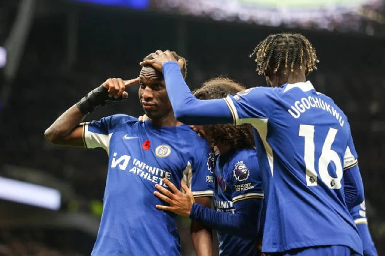 Nine-men Spurs suffered their first Premier League 2023-24 defeat after Jackson scored a hat-trick for Chelsea