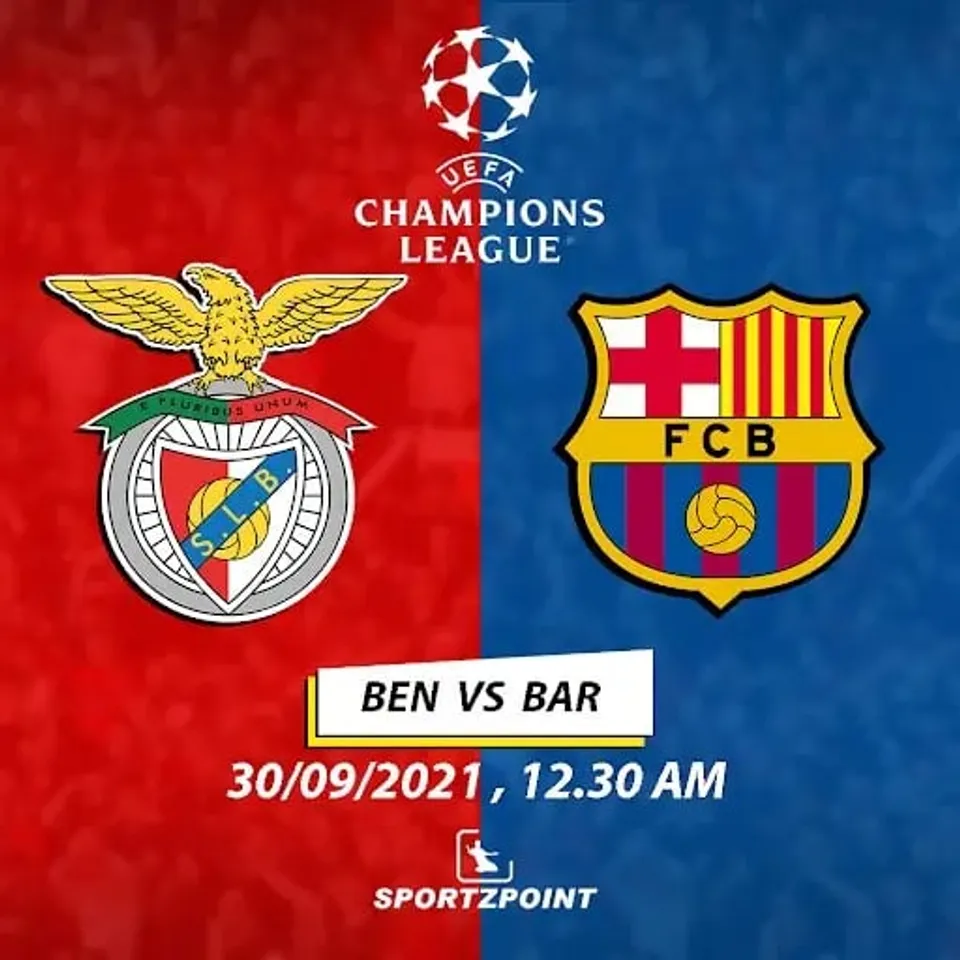 Benfica vs Barcelona - UCL match preview, lineup, and Dream11 team prediction | SportzPoint