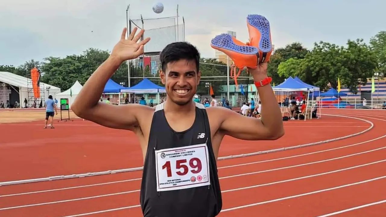 Indian sprinter Amlan Borgohain clinched two gold medals in the men's 100m and 200m races | Sportz Point