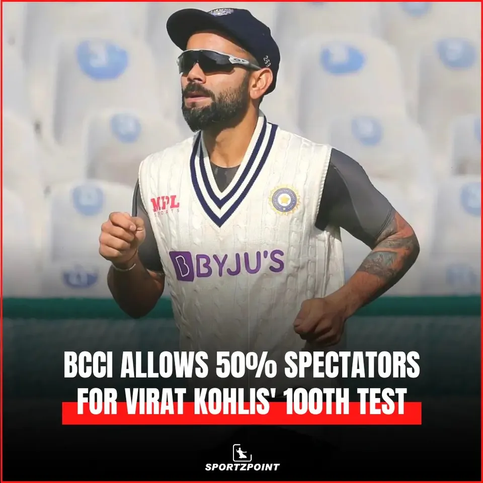 India vs SL: BCCI allows 50% spectators for Virat Kohli's 100th Test | SportzPoint.com