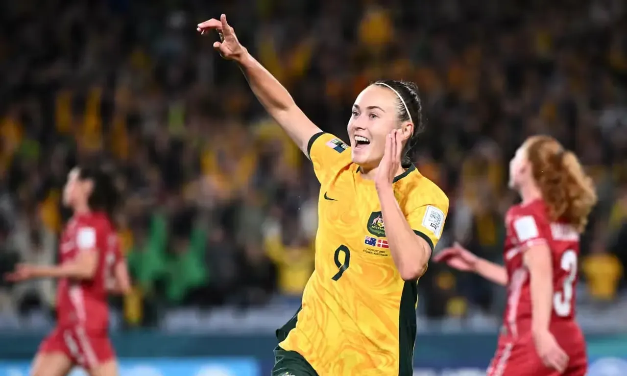 Australia vs Denmark | Australia vs Denmark: FIFA Women's World Cup 2023 Highlights | Caitlin Foord and Hayley Raso scores as the hosts advance to the last eight | Sportz Point