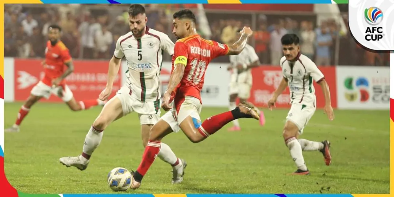AFC Cup 2023-24: Basundhara Kings vs Mohun Bagan Super Giant Highlights | Basundhara Kings defeat Mohun Bagan Super Giant by 2-1 to clinch the top spot  of the Group D table
