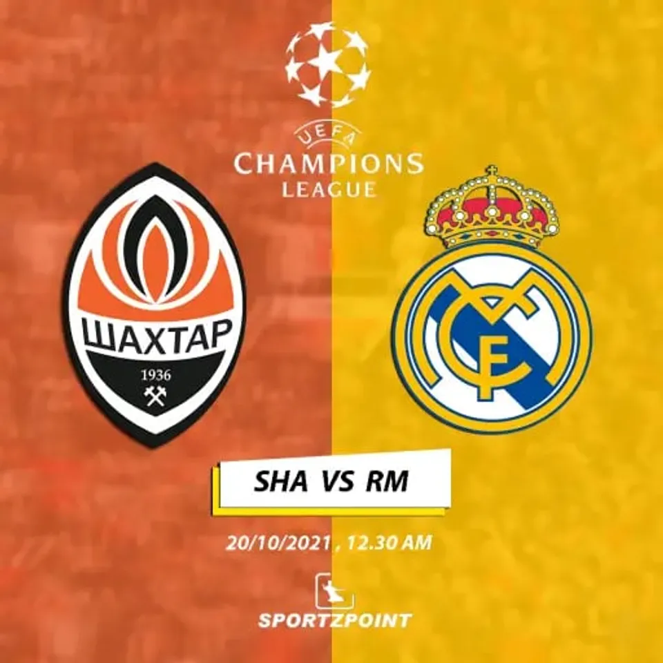 Shakhtar Donetsk vs Real Madrid: UCL Match Preview, Lineups, And Dream11 Team Prediction | SportzPoint.com