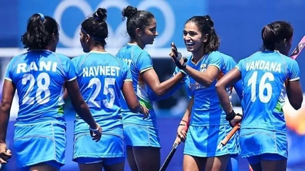 Indian Women's Hockey Team in the QFs