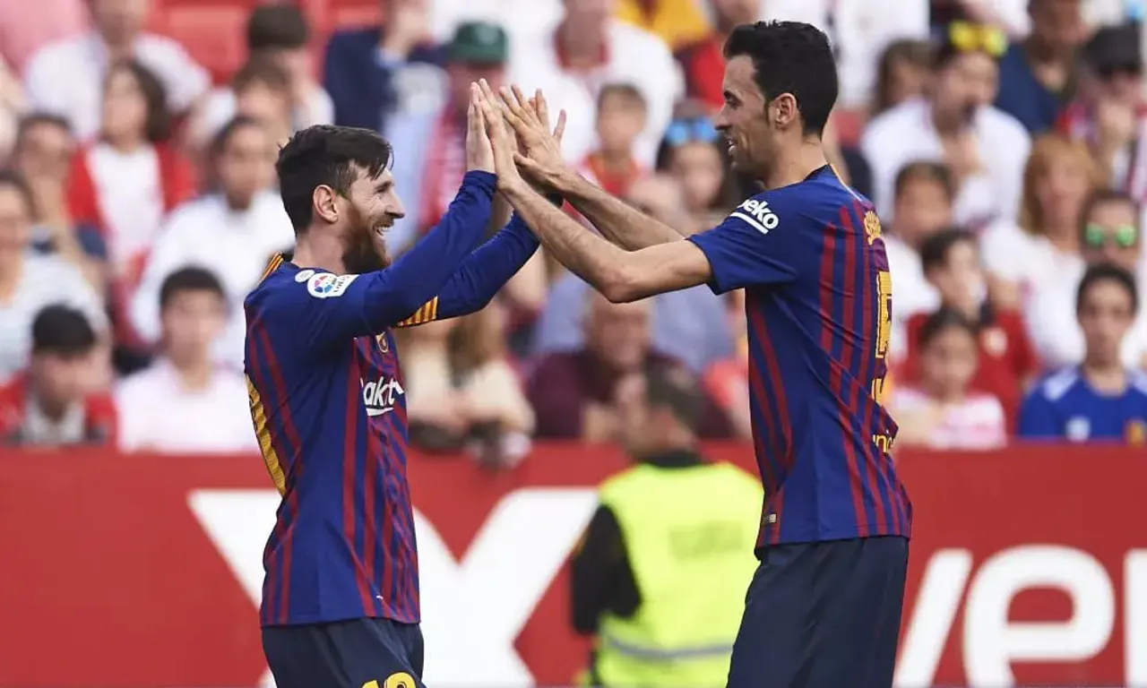 Lionel Messi | Sergio Busquets | FC Barcelona | Sportz Point |