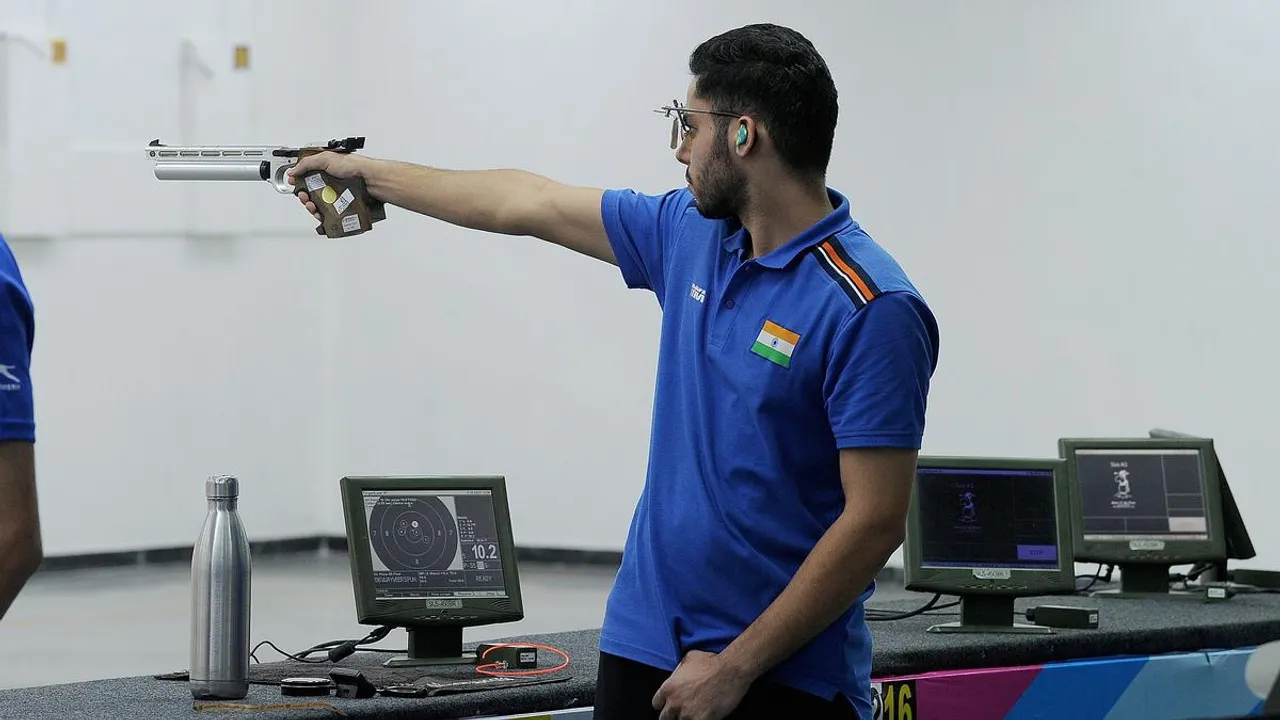 Vijayveer Sidhu confirmed country's 17th Paris Olympic quota by qualifying for the men's 25m rapid-fire pistol final