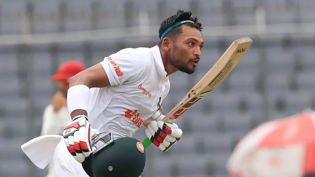 Najmul Hossain Shanto | Najmul Hossain Shanto scored consecutive tons as Bangladesh extended their lead to 450 | Sportz Point