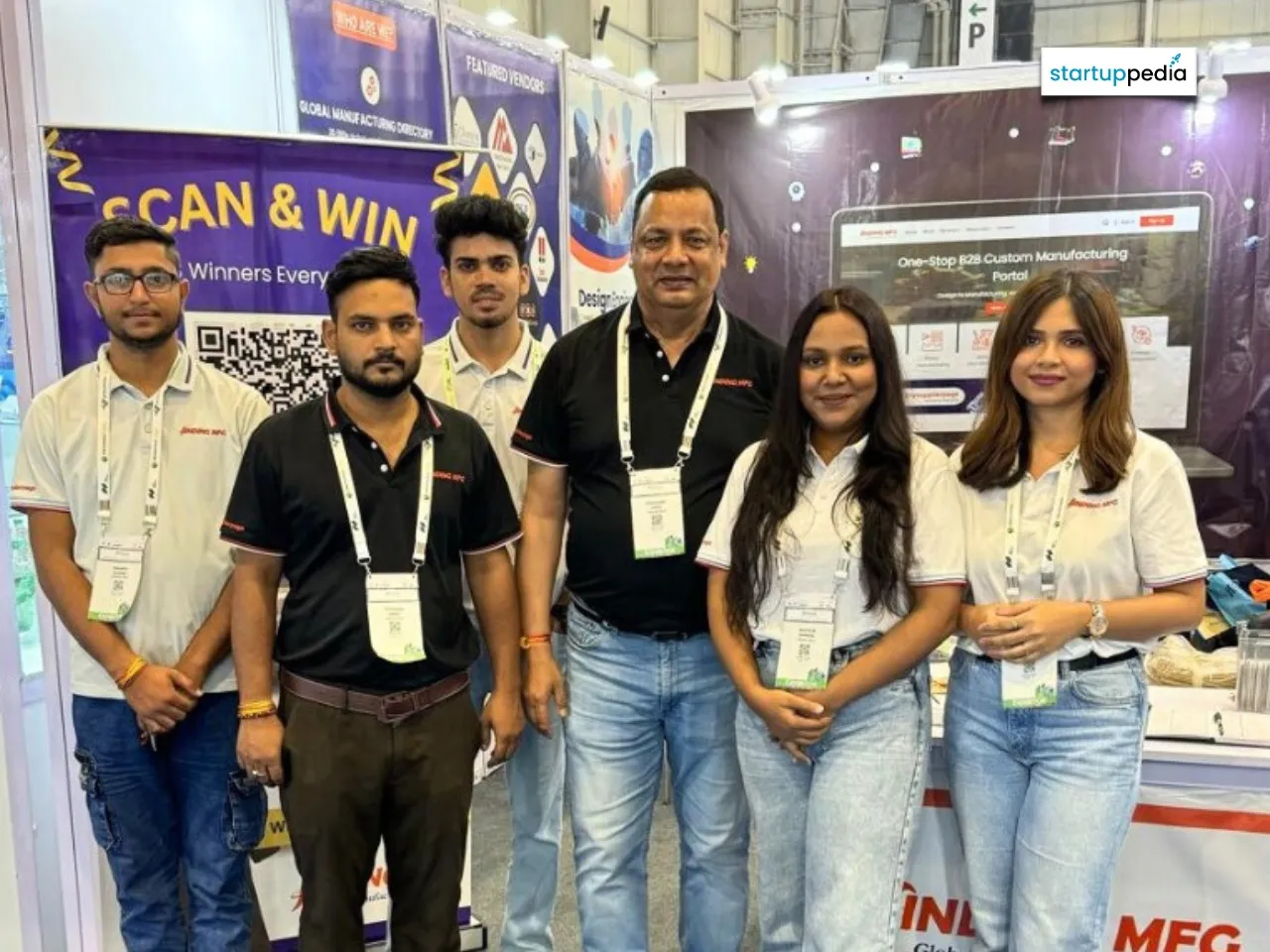 Prashant Singh, founder of FindingMFG With His Team Members