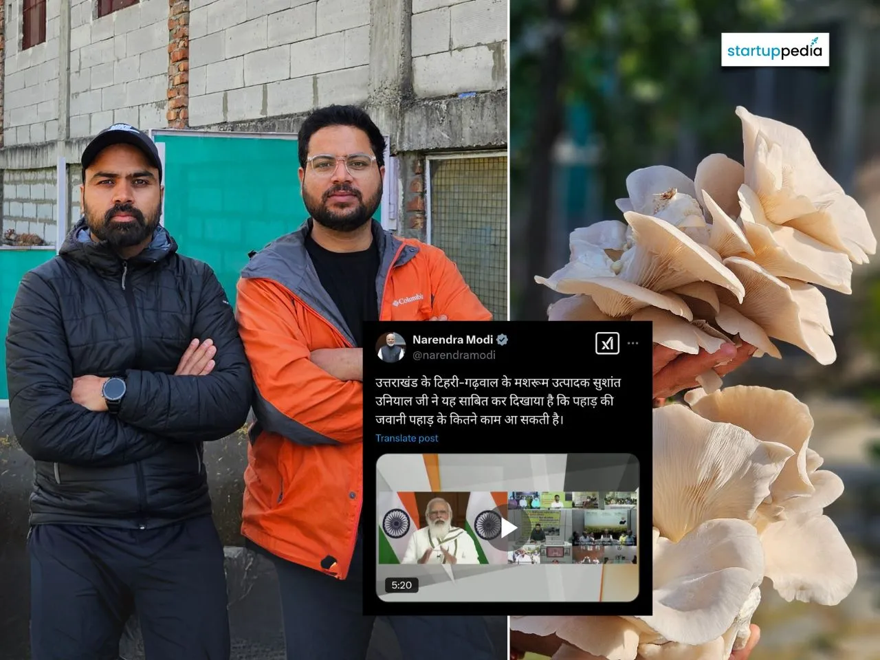 Sushant Uniyal and Prakash Uniyal set up The Project Mushroom in Uttarakhand.