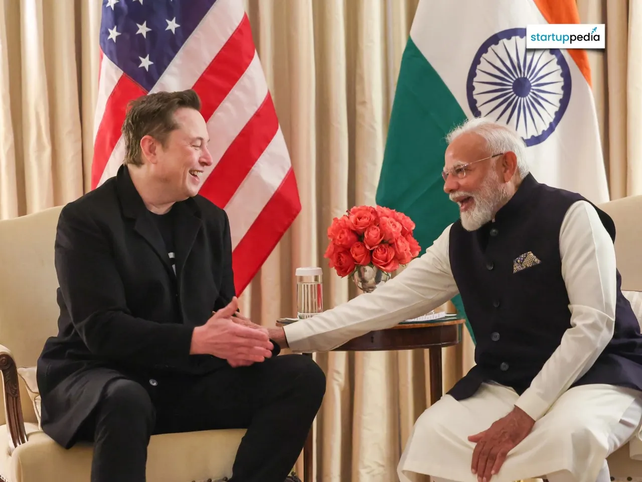 PM Modi - Elon Musk meeting in the US 