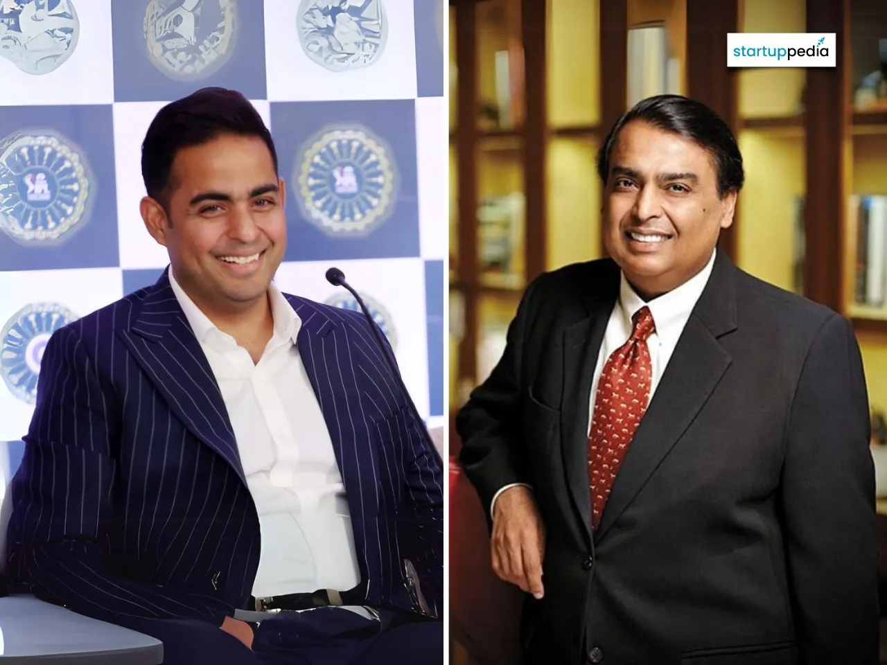 Akash Ambani & Mukesh Ambani 