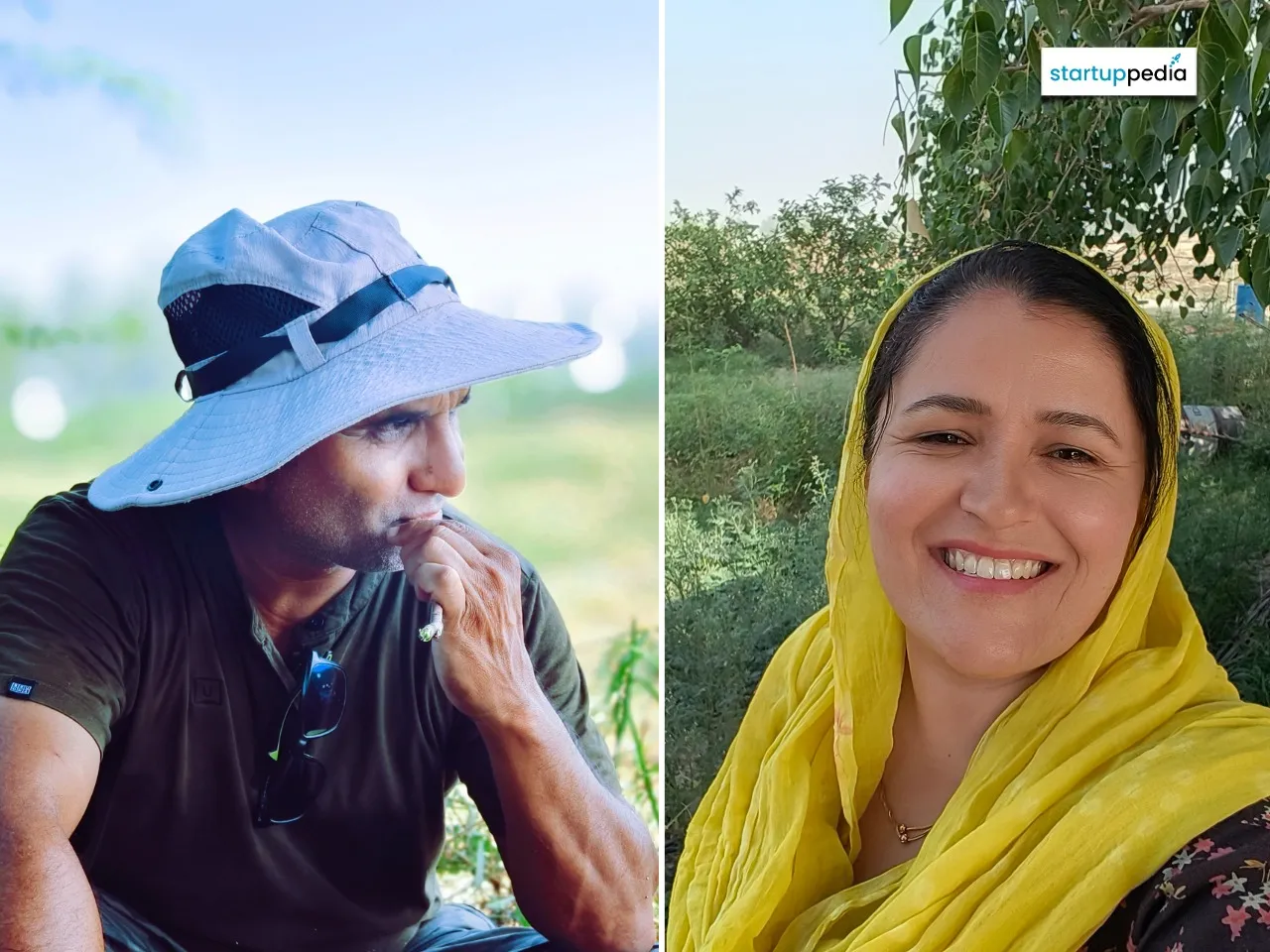 Jitender Mann and his Wife, Sarla - Founders of  Husband Wife Farm