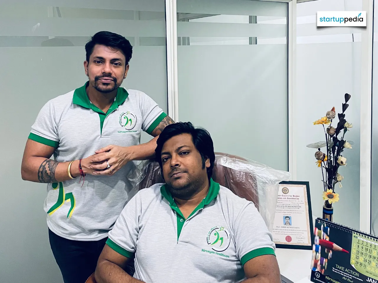 Nirnayan Healthcare Co-founders - Subhra Kanti Saha and Abhra Kanti Saha,