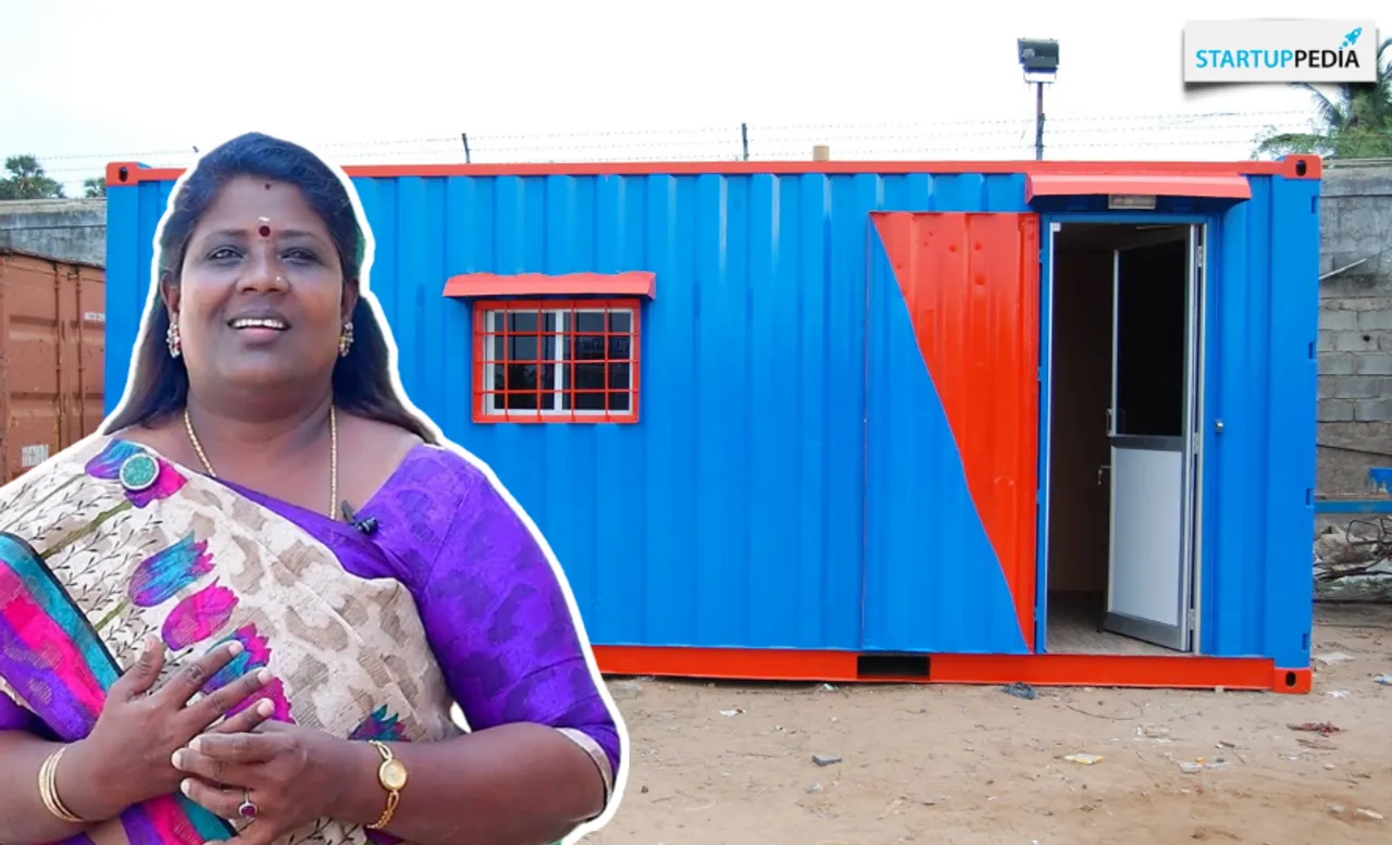 This Chennai woman's startup turns marine containers into houses without using bricks or cement - for just Rs 3 lakh.