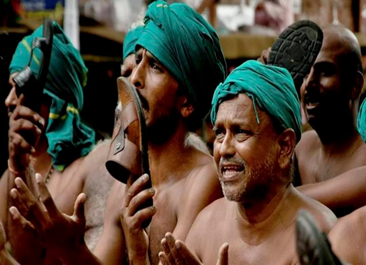 Tamil farmers protest at Jantar Mantar