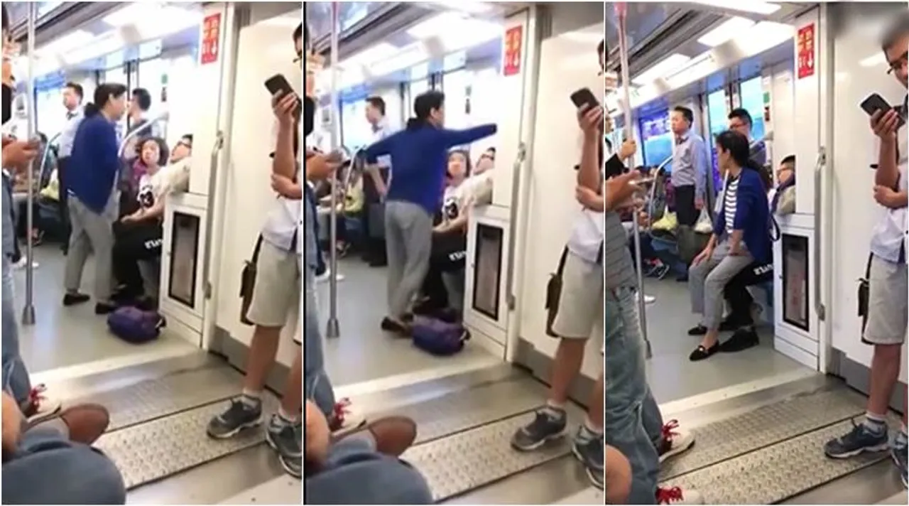 china, metro train, senior citizen