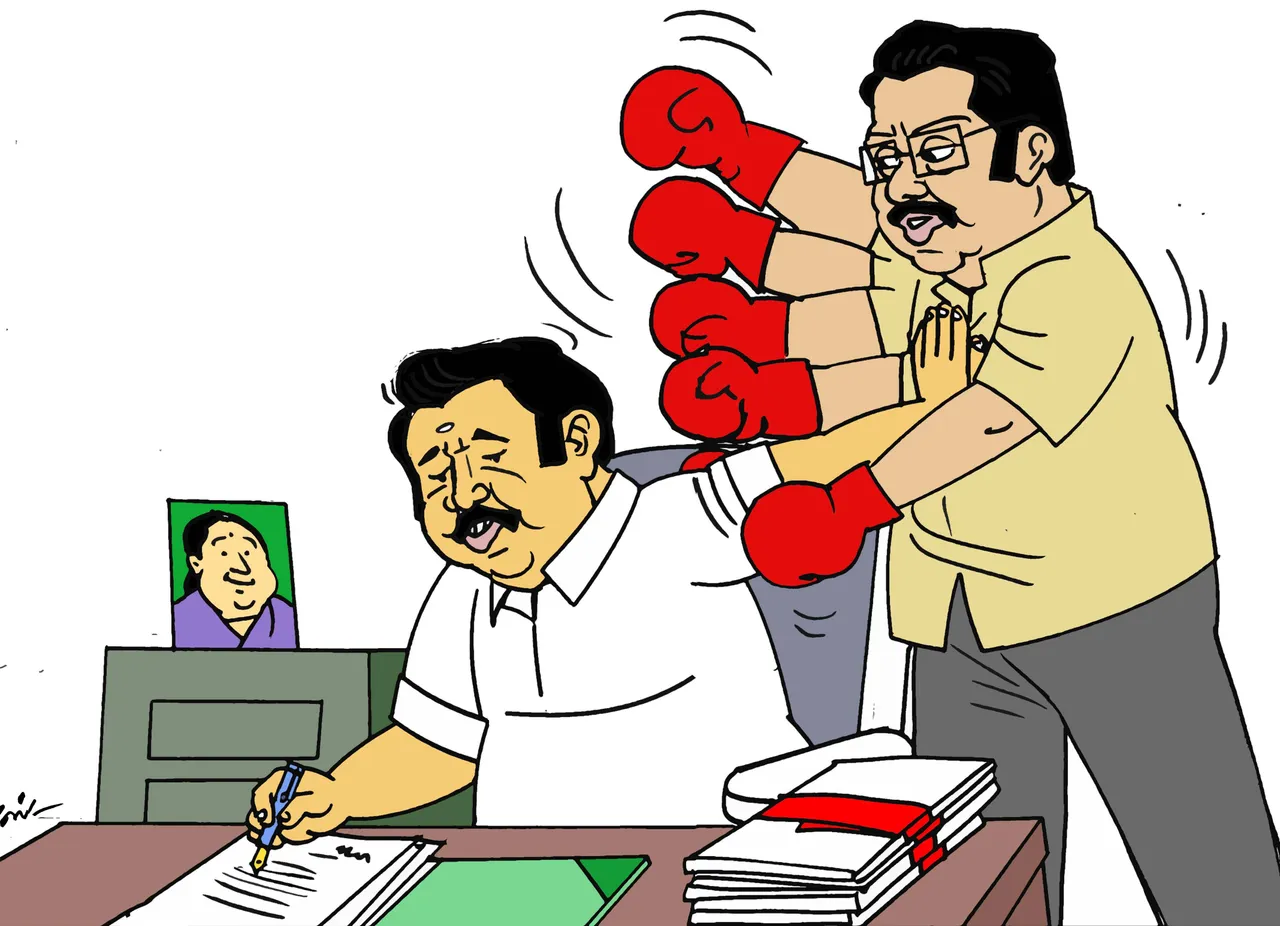 cartoon - aras - CM - TTV Dinakaran