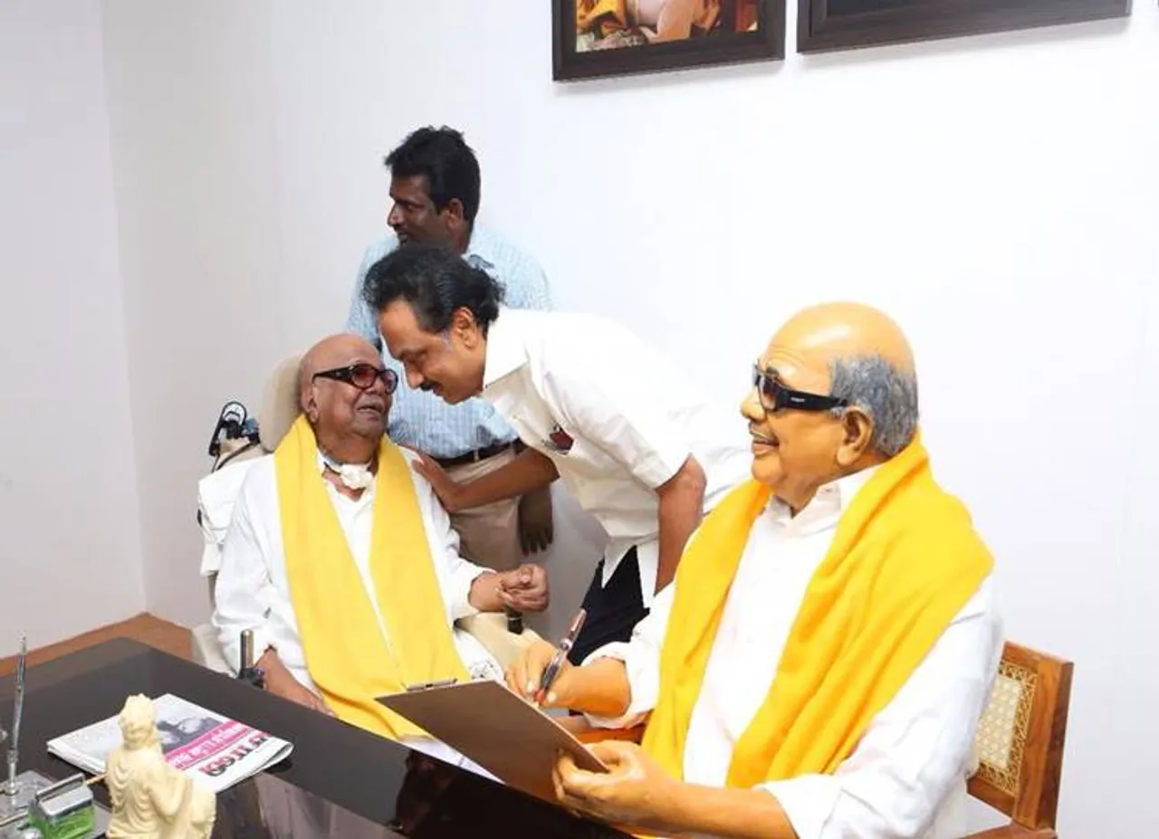 DMK leader kalaignar karunanidhi, m.k.stalin, murasoli office, durai murugan, hospital