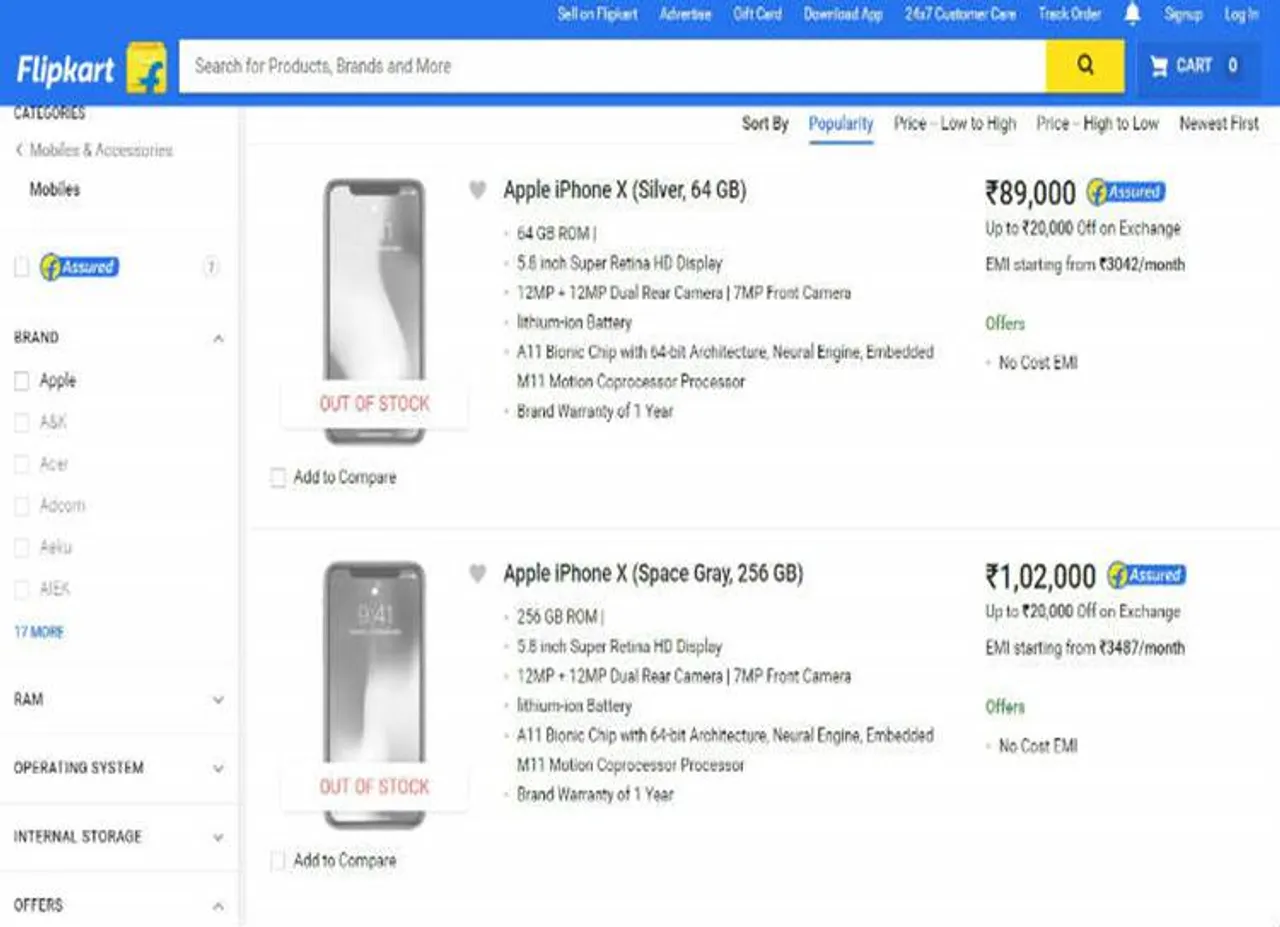 iphone x,flipkart,