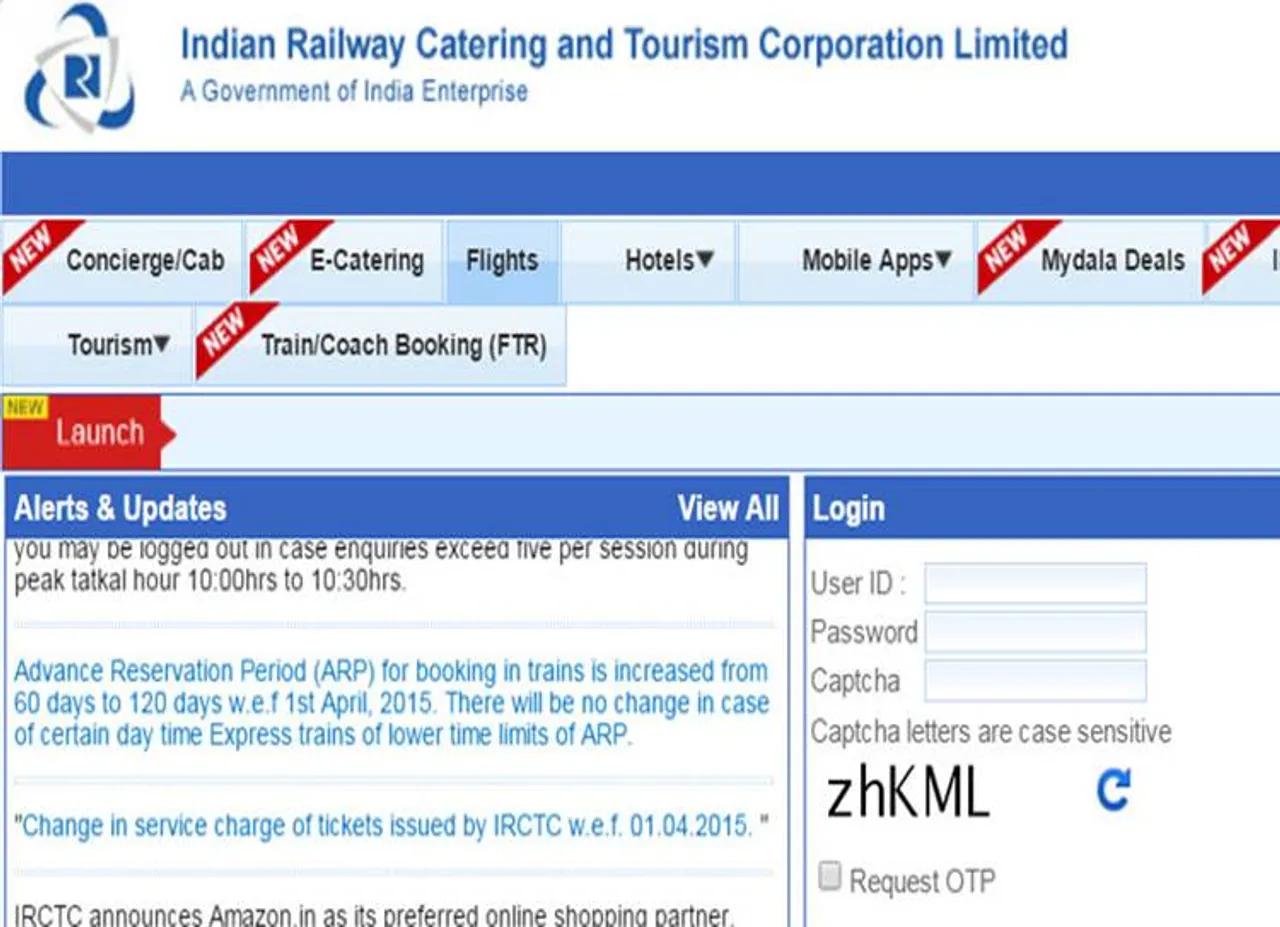 IRCTC, Demonetisation, service charge, train e-ticket, Rail Passanger, Train ticket,
