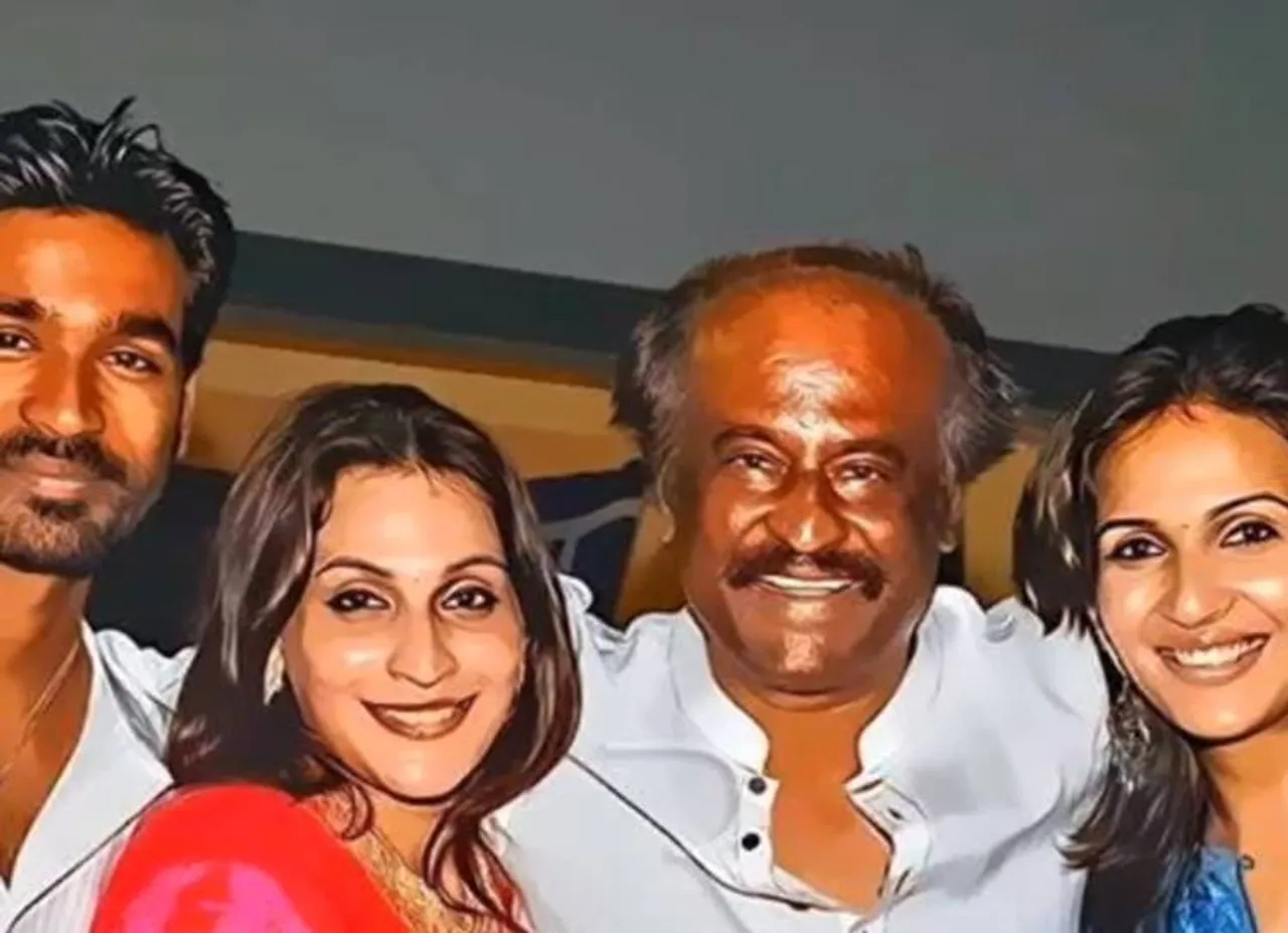 rajinikanth family, dhanush