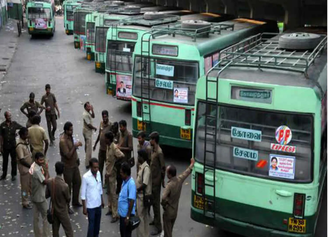 போராட்டத்தில் ஈடுபட்ட போக்குவரத்து தொழிலாளர்களின் 7 நாள் சம்பளம் கட்!