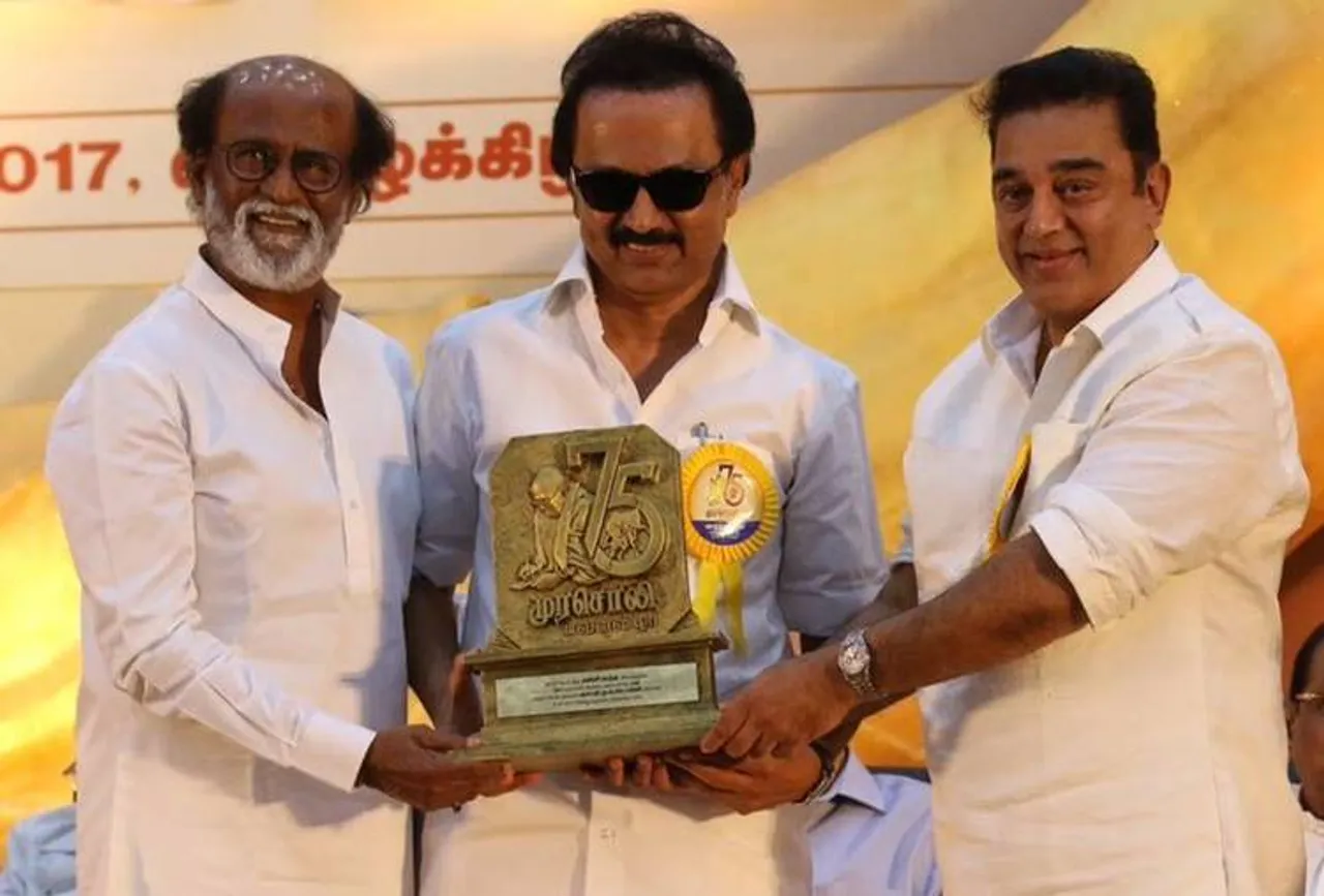 Rajinikanth, DMK Attack why, But not Kamal Haasan