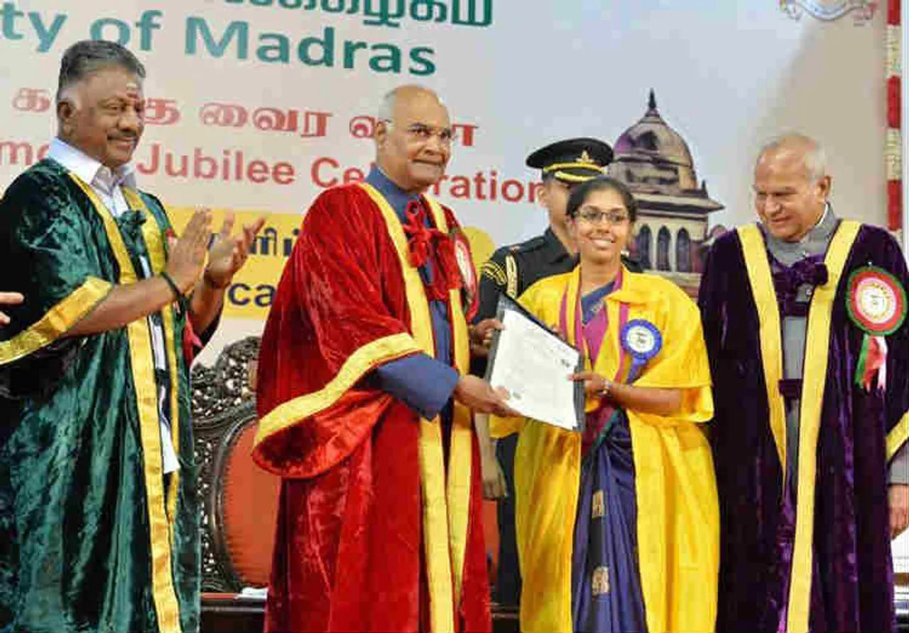 Ram nath Kovind, Chennai University Produced 6 Presidents