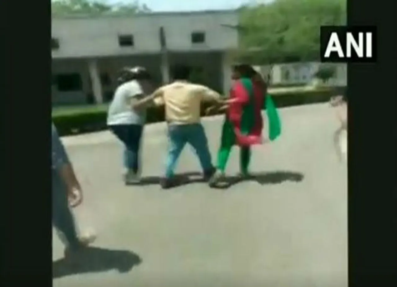 punjab professor beaten up by students