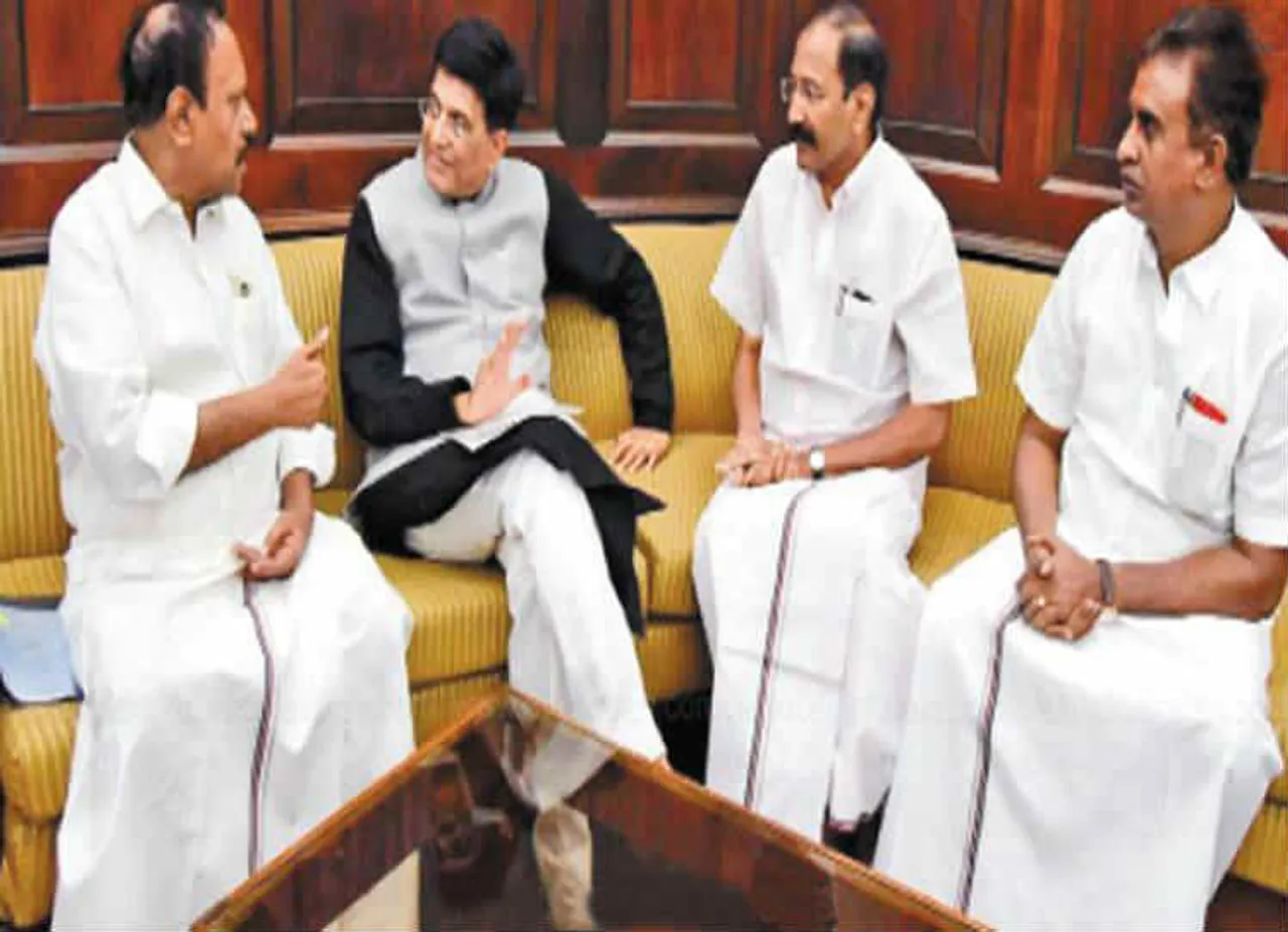 tamilnadu ministers delhi visit