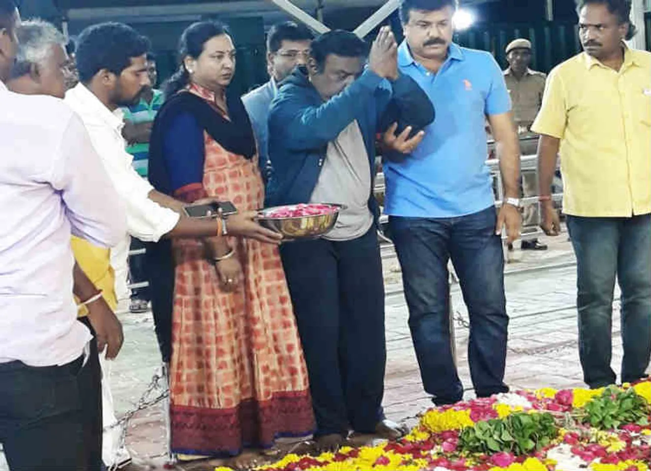 vijayanth at karunanidhi memorial, விஜயகாந்த்