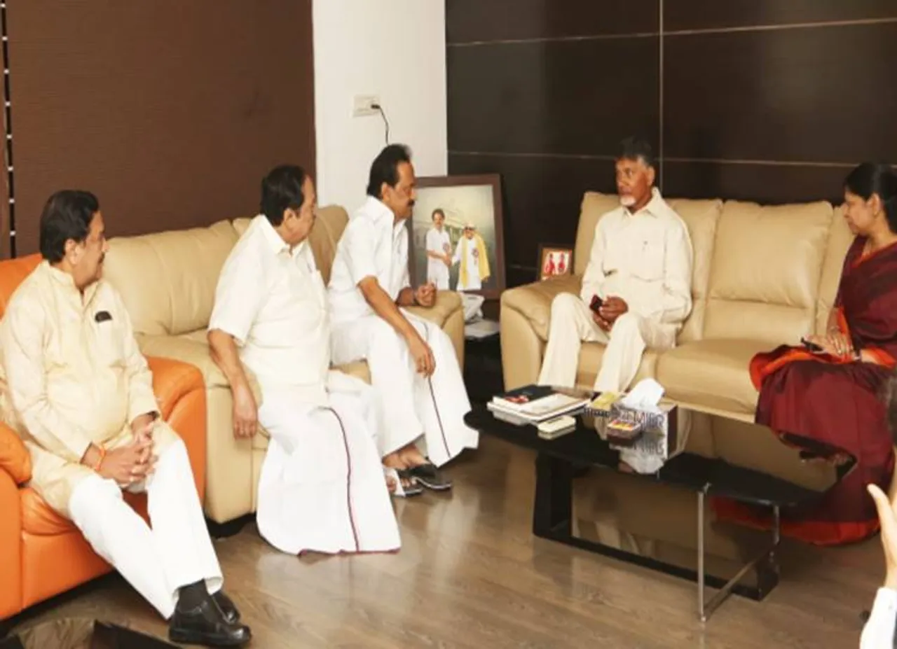 Chandra Babu Naidu - stalin meet