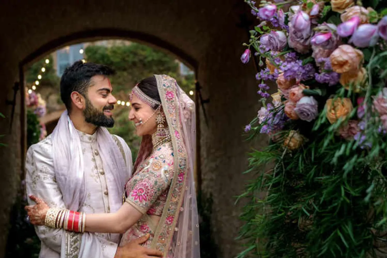 anushka sharma - virat kohli wedding anniversary, அனுஷ்கா