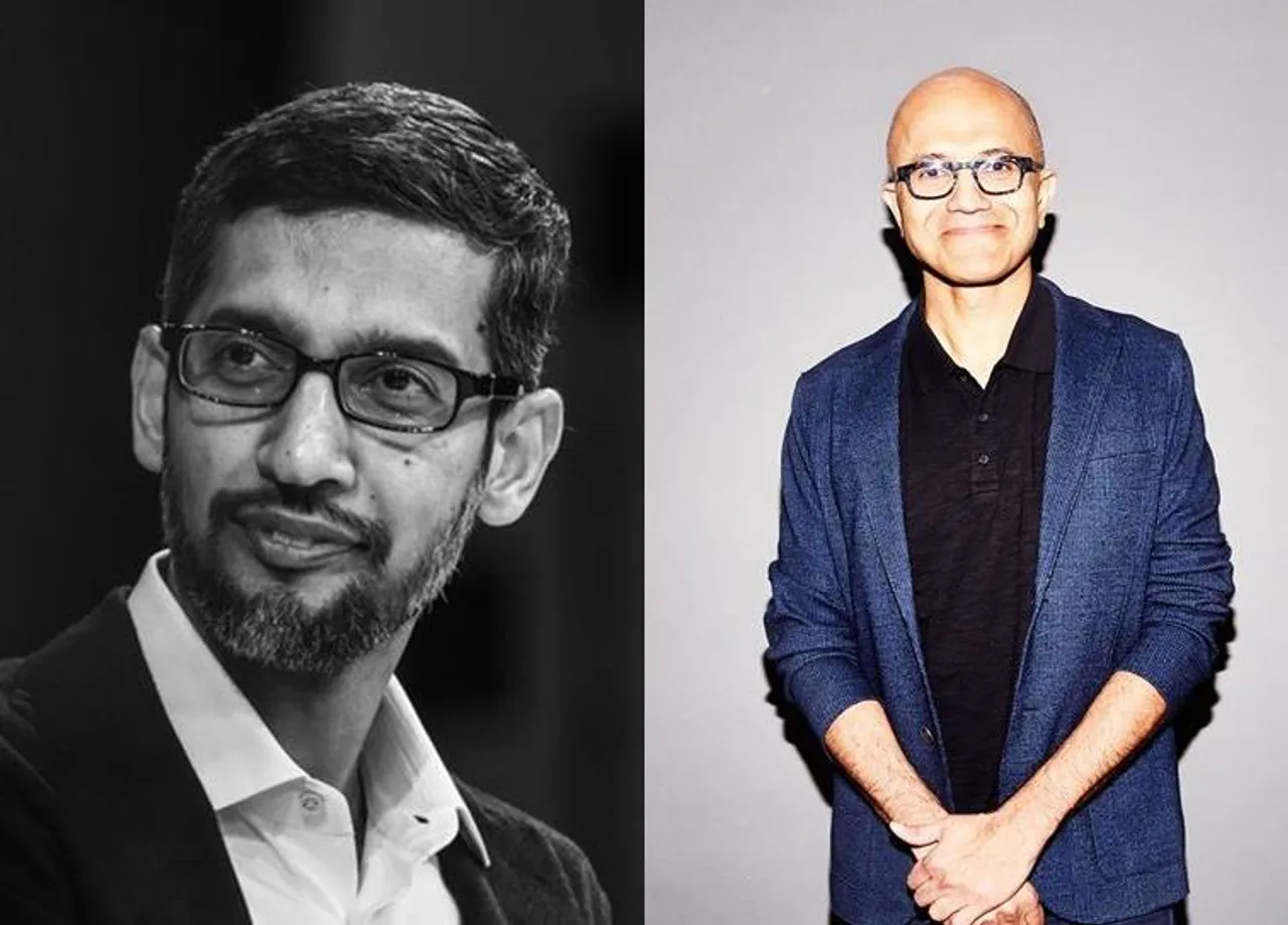 Sundar Pichai and Satya Nadella, Top Indian CEOs in United States, Sundar Pichai and Satya Nadella are top CEOs in US,