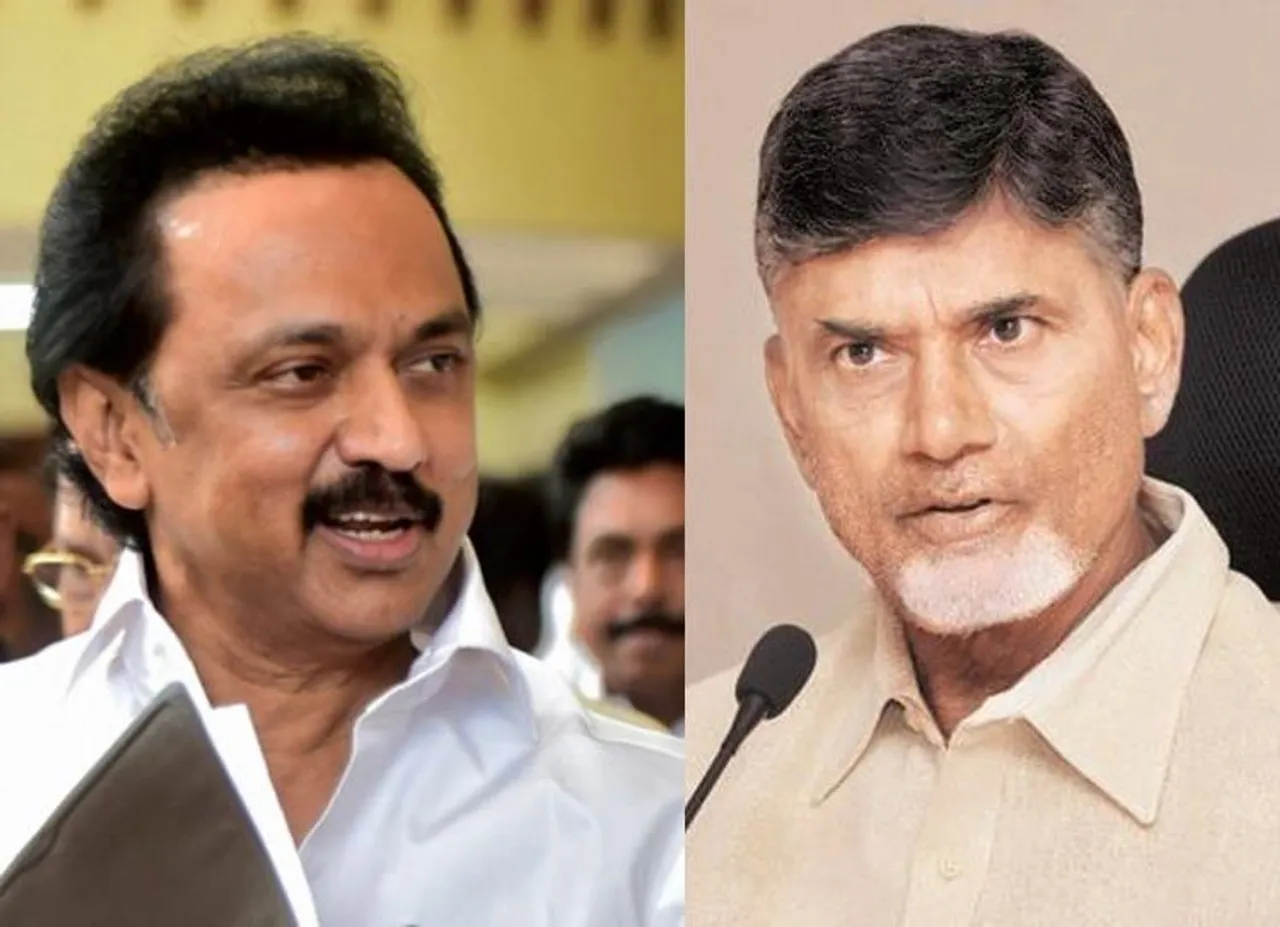 Grand Alliance's PM Candidate, MK Stalin, Rahul Gandhi, Chandrababu Naidu