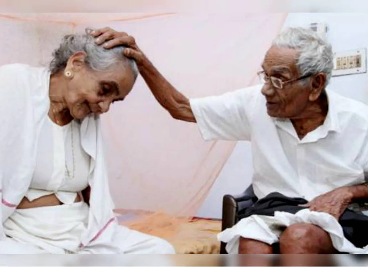 kerala old couple reunite after 72 years, கேரளா தம்பதி