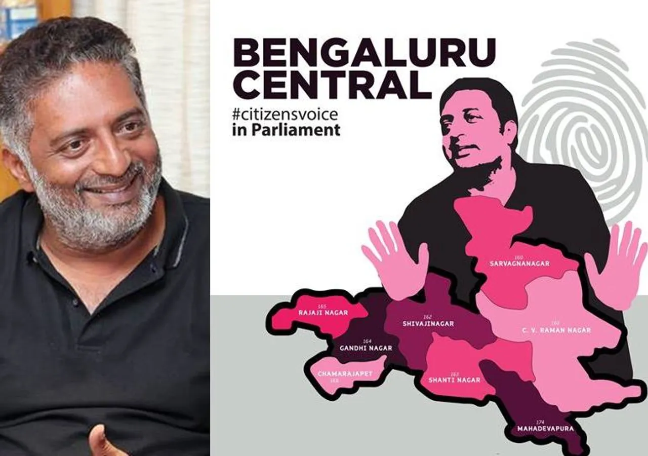 Actor Prakash Raj to contest in Lok Sabha polls from Bangaluru Central