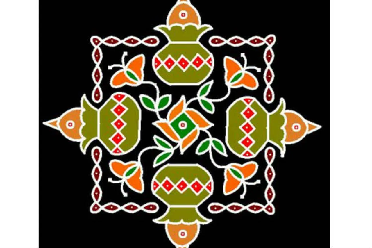 pongal rangoli kolam