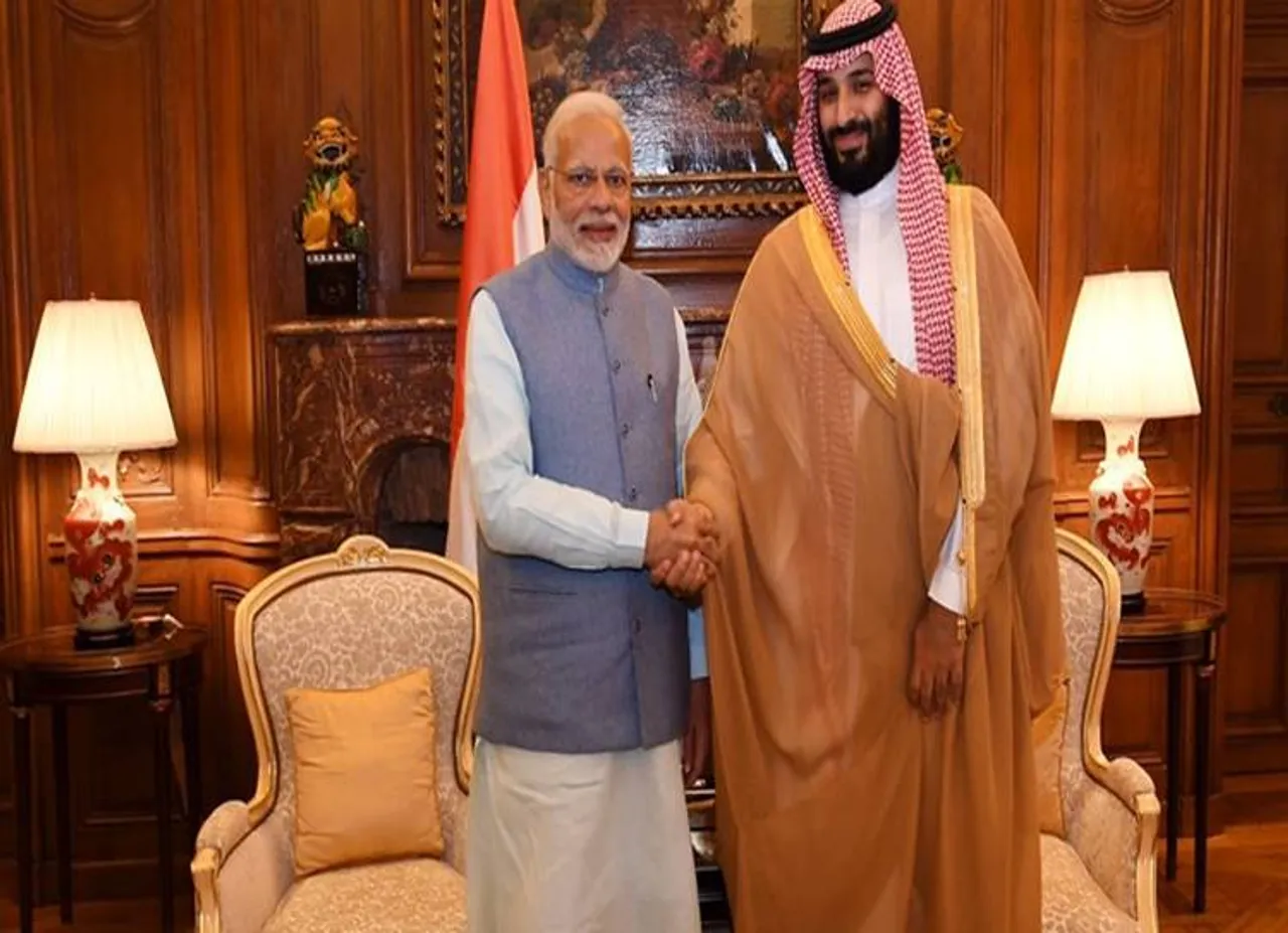 Modi welcomes Saudi Crown Prince Mohammad Bin Salman