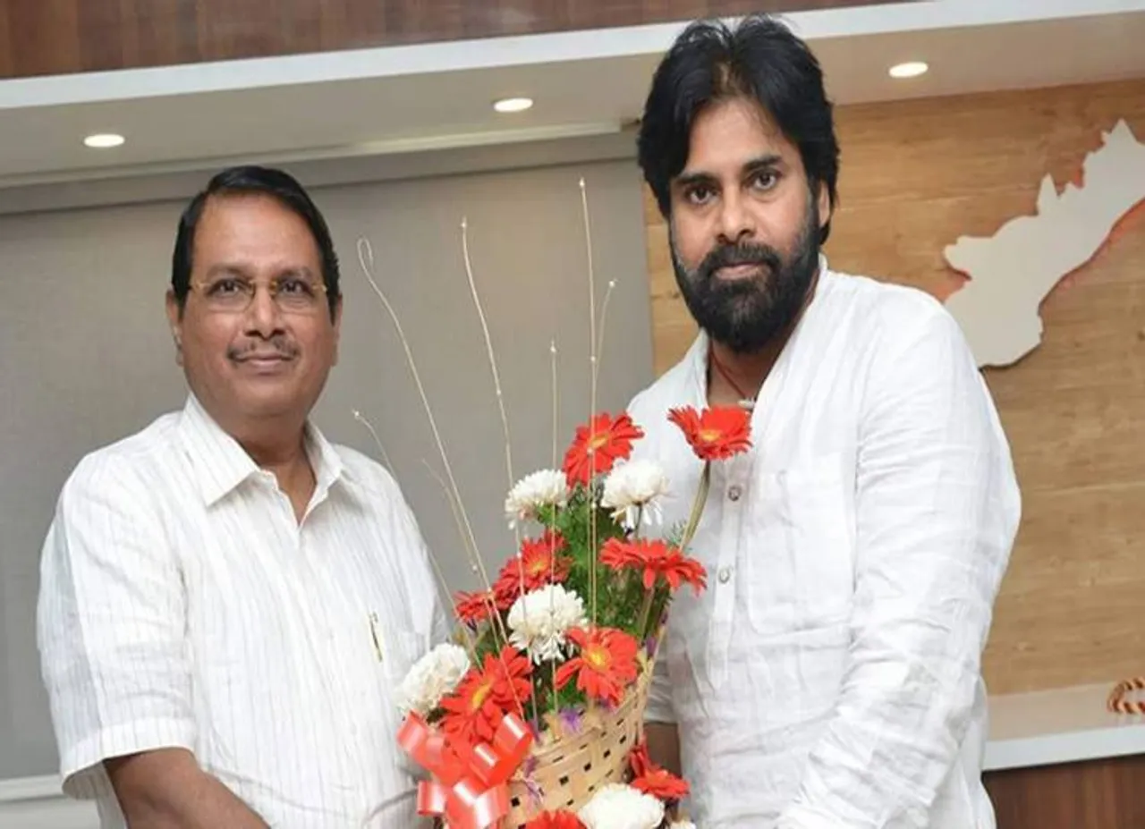 Rama Mohana Rao with Pawan Kalyan