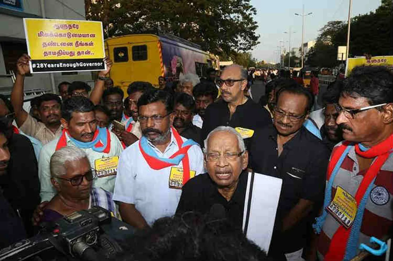 arputhammal, human chain protest, சென்னை, ராஜீவ் காந்தி கொலை வழக்கு