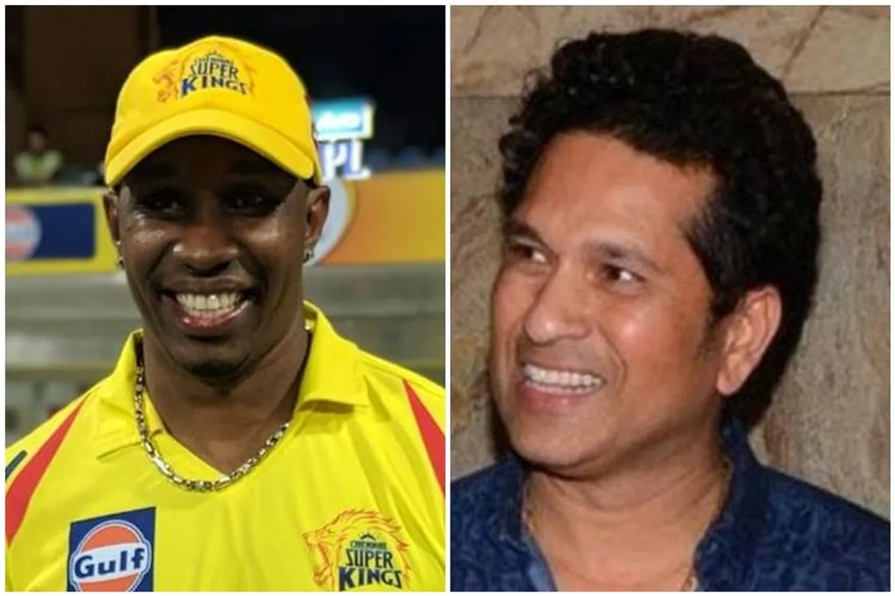 csk ipl team Dwayne Bravo Sachin Tendulkar