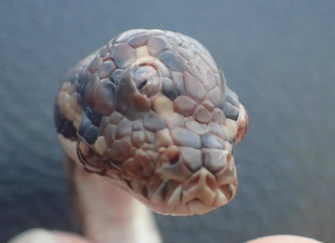 3 eyed python found at australia