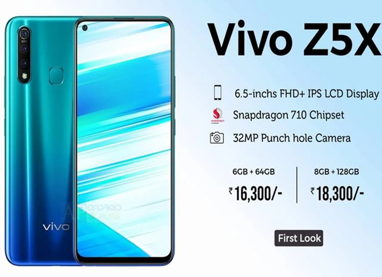Vivo Z5x Smartphone specifications, Price, Availability